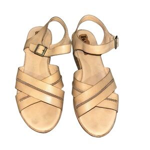 Korks kork ease wedge sandals shoes leather 39 8,5